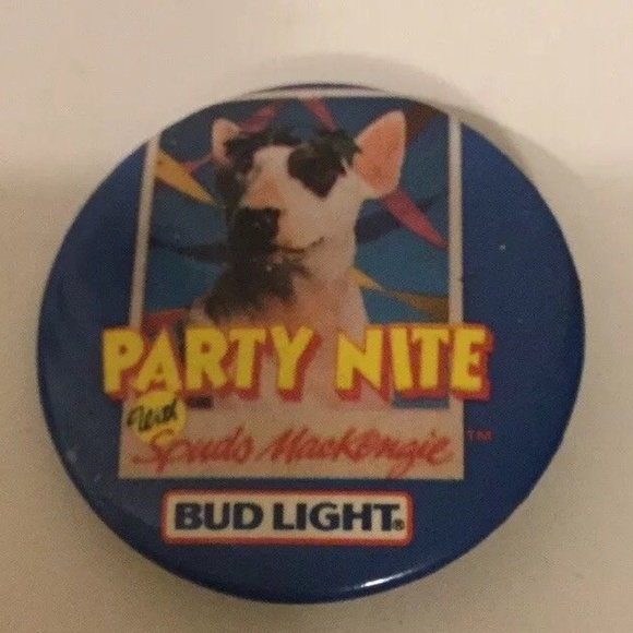Other - Bud Light 1980s Spuds MacKenzie Party Nite Pin